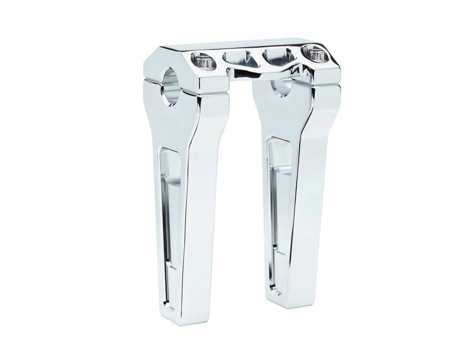 6in. Straight Performance Risers - Chrome. Fits 1-1/4in. Handlebar