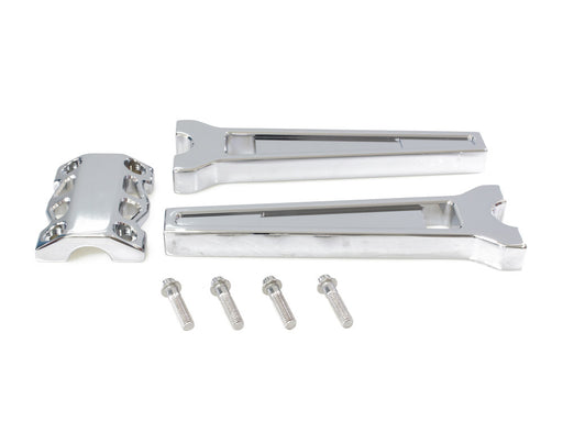 10in. Straight Performance Risers - Chrome. Fits 1-1/4in. Handlebar