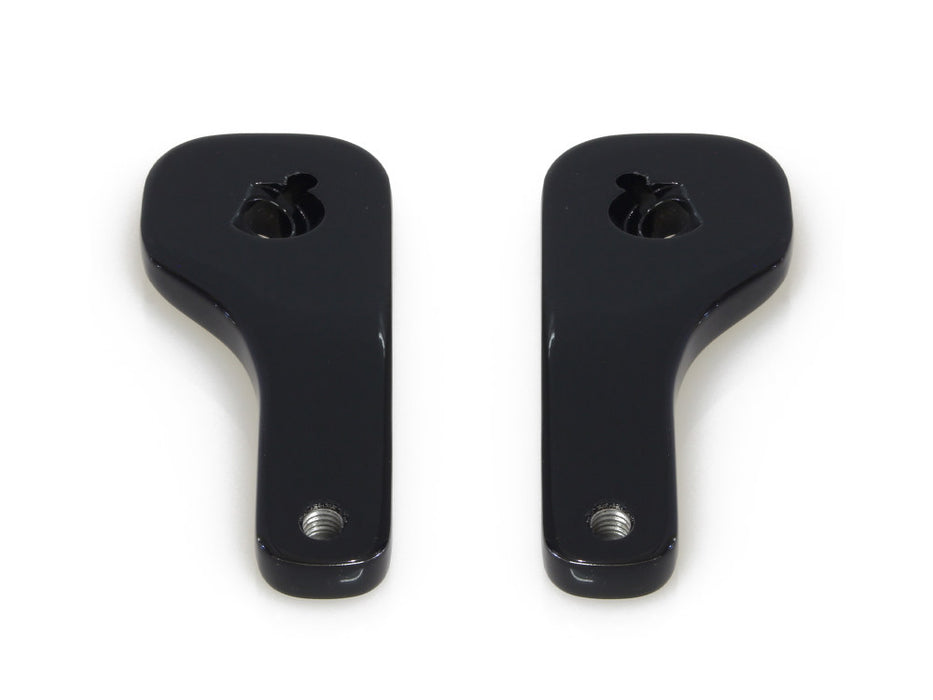 Mirror Drop-Down Brackets - Black. Fits Street Glide and Ultra Glide 2014up.