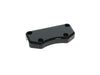 Smooth Handlebar Top Clamp with Exposed Bolts - Gloss Black