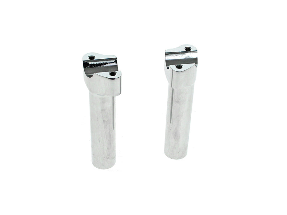 6in. Tall Risers - Chrome. Fits 1in. Handlebar