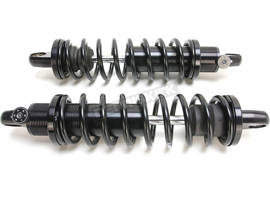 REVO-A Series, 13in. Adjustable Rear Shock Absorbers - Black. Fits FLH Trike 2009-2025