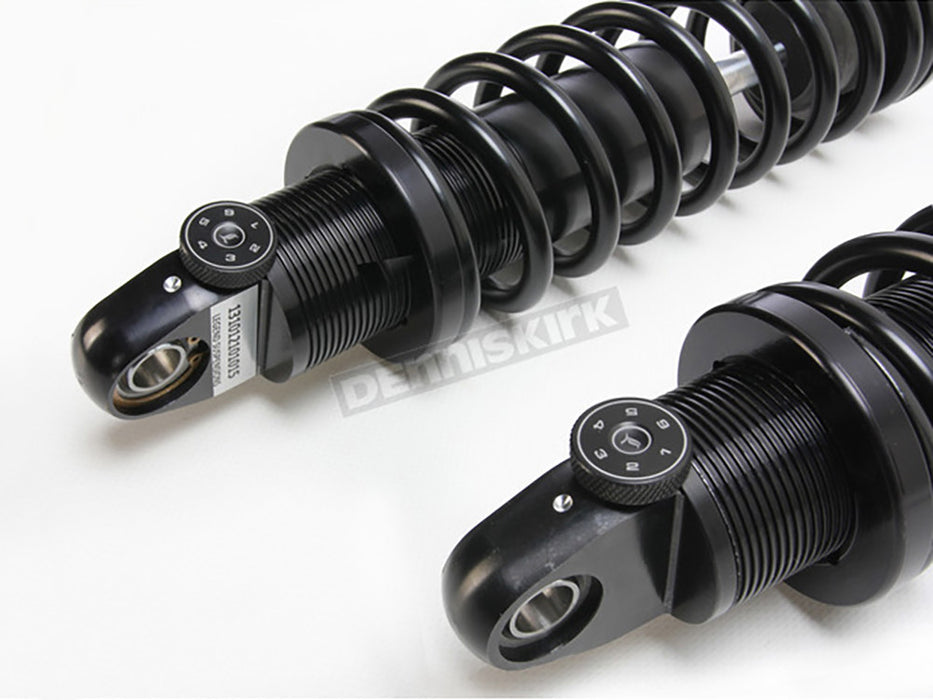REVO-A Series, 13in. Adjustable Rear Shock Absorbers - Black. Fits FLH Trike 2009-2025