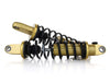REVO-A Series, 12in. Adjustable Rear Shock Absorbers - Gold. Fits Dyna 1991-2017.