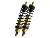 REVO-A Series, 13in. Adjustable Rear Shock Absorbers - Gold. Fits Dyna 1991-2017.