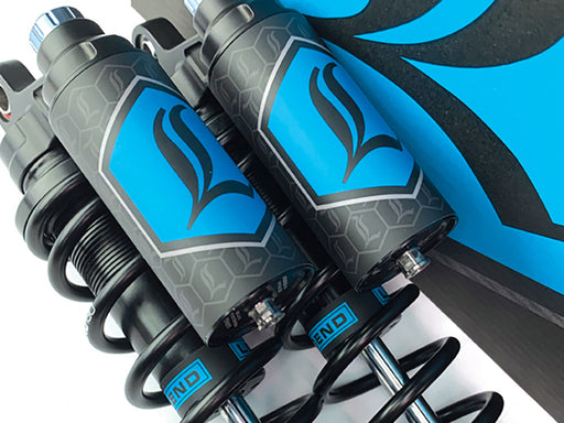 Revo ARC Piggyback Suspension. 13in. Adjustable, Heavy Duty Spring Rate, Rear Shock Absorbers - Black. Fits Dyna 1991-2017.