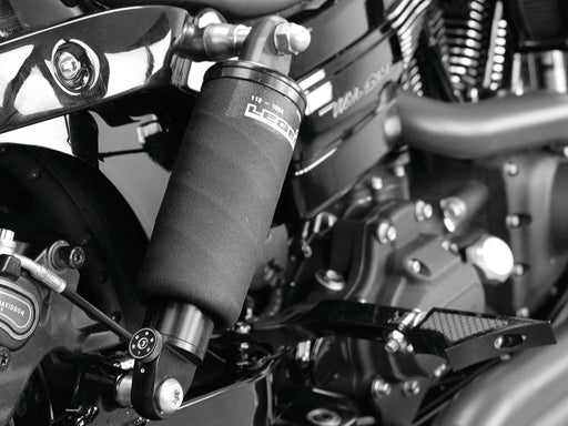 AIR-A Series, Adjustable Rear Air Shock Absorbers - Black. Fits Dyna 2006-2017.