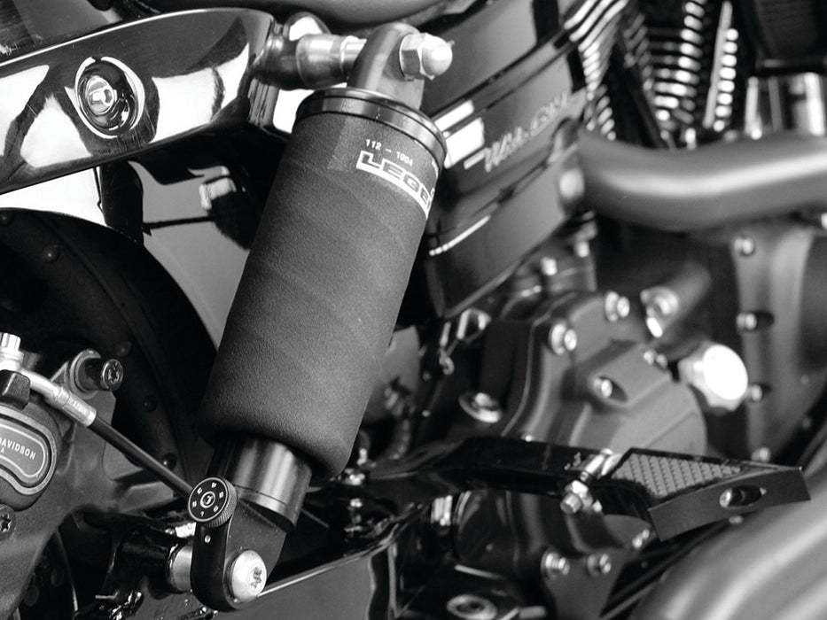AIR-A Series, Adjustable Rear Air Shock Absorbers - Black. Fits Dyna 2006-2017.