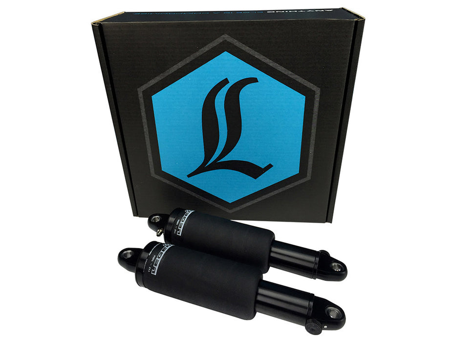 AIR-A Series, Adjustable Rear Air Shock Absorbers - Black. Fits V-Rod 2007-2017.