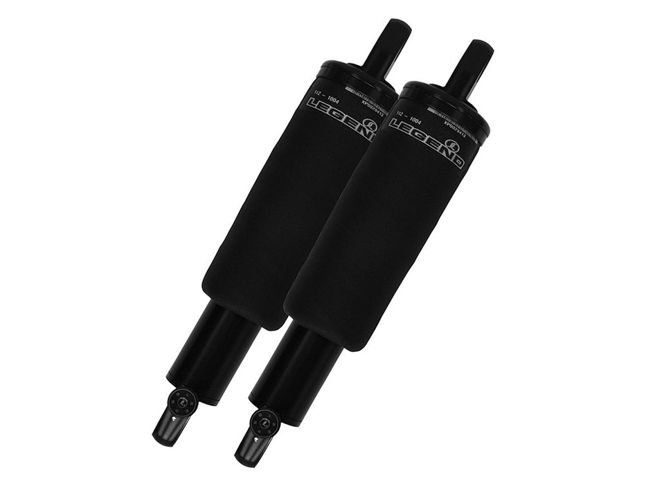 AIR-A Series, Adjustable Rear Air Shock Absorbers - Black. Fits Road Glide 2017-2023