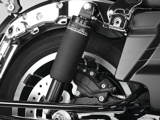 AIR Series, Rear Air Shock Absorbers - Black. Fits Most Touring 1999-2024