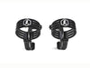 Revo ARC Remote Reservoir External Billet Mounting Brackets - Black. Fits Touring 2014-2024