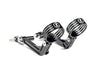 Revo ARC Remote Reservoir External Billet Mounting Brackets - Black. Fits Touring 2014-2024
