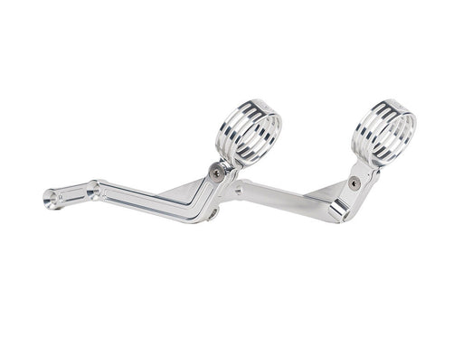 Revo ARC Remote Reservoir External Billet Mounting Brackets - Alloy. Fits Touring 2014-2024