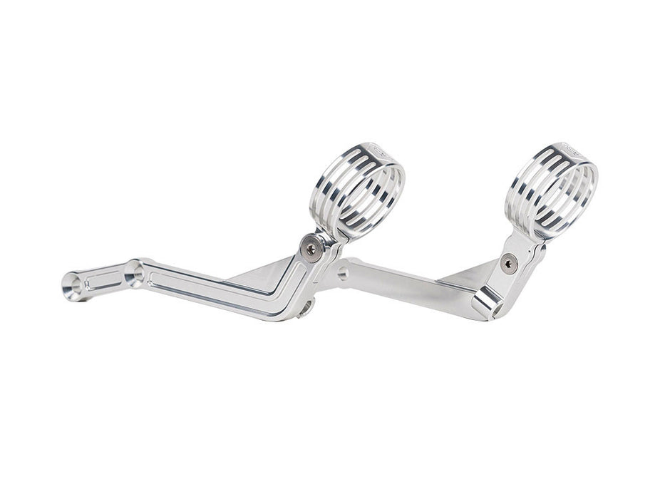 Revo ARC Remote Reservoir External Billet Mounting Brackets - Alloy. Fits Touring 2014-2024