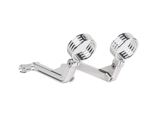 Revo ARC Remote Reservoir External Billet Mounting Brackets - Alloy. Fits Touring 2014-2024