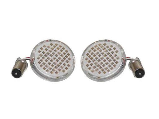 LED Turn Signal Inserts HD 2002 Up Front or Rear Amber Deluxe