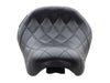 Bare Bones Solo Seat with Diamond Stitch. Fits Sportster 2004-2006 & Sportster 2010-2021 Models with with 3.3 Gallon Fuel Tank.
