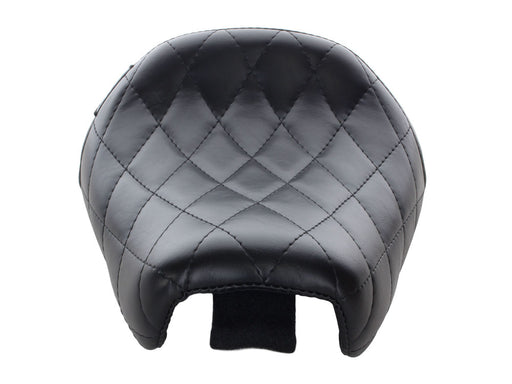 Bare Bones Solo Seat with Diamond Stitch. Fits Sportster Forty-Eight & Seventy-Two 2010-2021.