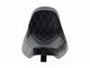 Bare Bones Solo Seat with White Diamond Stitch. Fits Softail 2006-2017 with 200 OEM Rear Tyre.