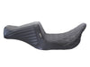 TailWhip Dual Seat with Gun Metal Grey Double Diamond Stitch. Fits Most Touring 2008-2024