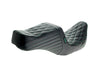 TailWhip Dual Seat with Green Double Diamond Stitch. Fits Most Touring 2008-2024