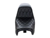 Kickflip Dual Seat with Black Double Diamond Stitch. Fits Dyna 2006-2017.