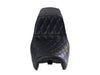 Kickflip Daddy Long Legs Dual Seat with Black Double Diamond Stitch - Extended Reach. Fits Dyna 2006-2017.