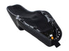 Kickflip Dual Seat with Black Double Diamond Stitch. Fits Sportster 2004-2006 & Sportster 2010-2021 Models with either 3.3 or 4.5 Gallon Tank.