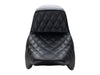 Kickflip Dual Seat with Black Double Diamond Stitch. Fits Most Touring 2008-2024