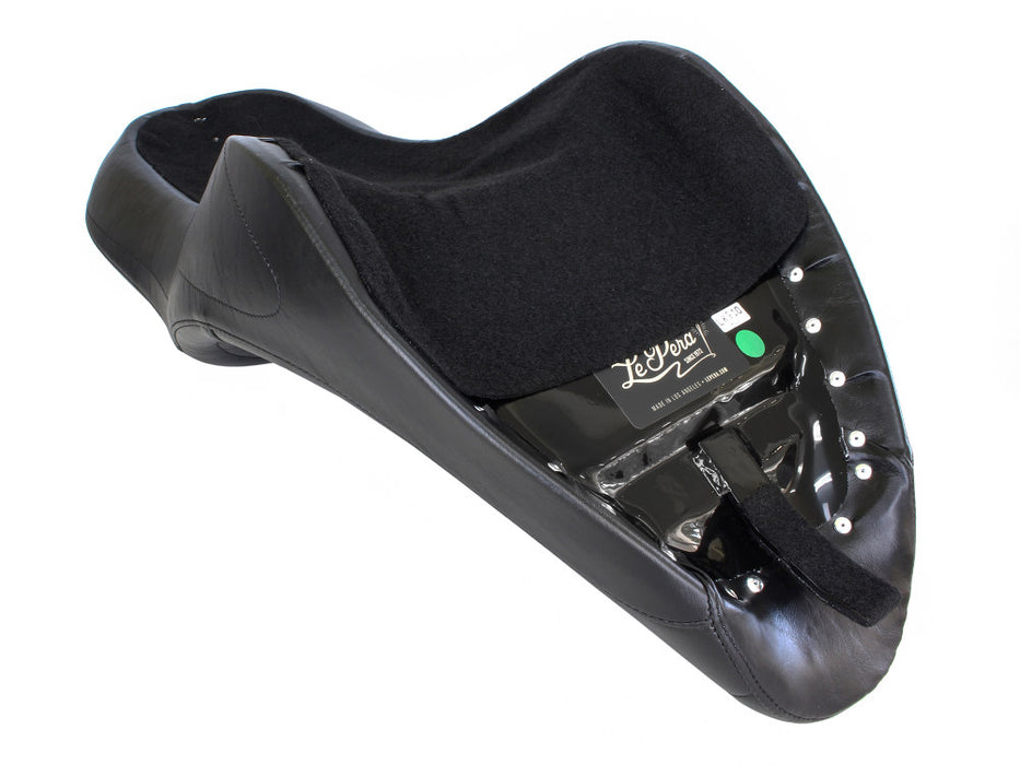 Maverick Daddy Long Legs Dual Seat - Extended Reach. Fits Softail 2006-2017 with OEM 200 Rear Tyre.
