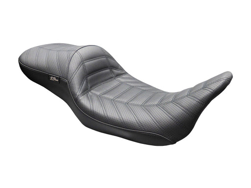 Maverick Indy Daddy Long Legs Dual Seat - Extended Reach Double Track Pleat. Fits Most Touring 2008-2024