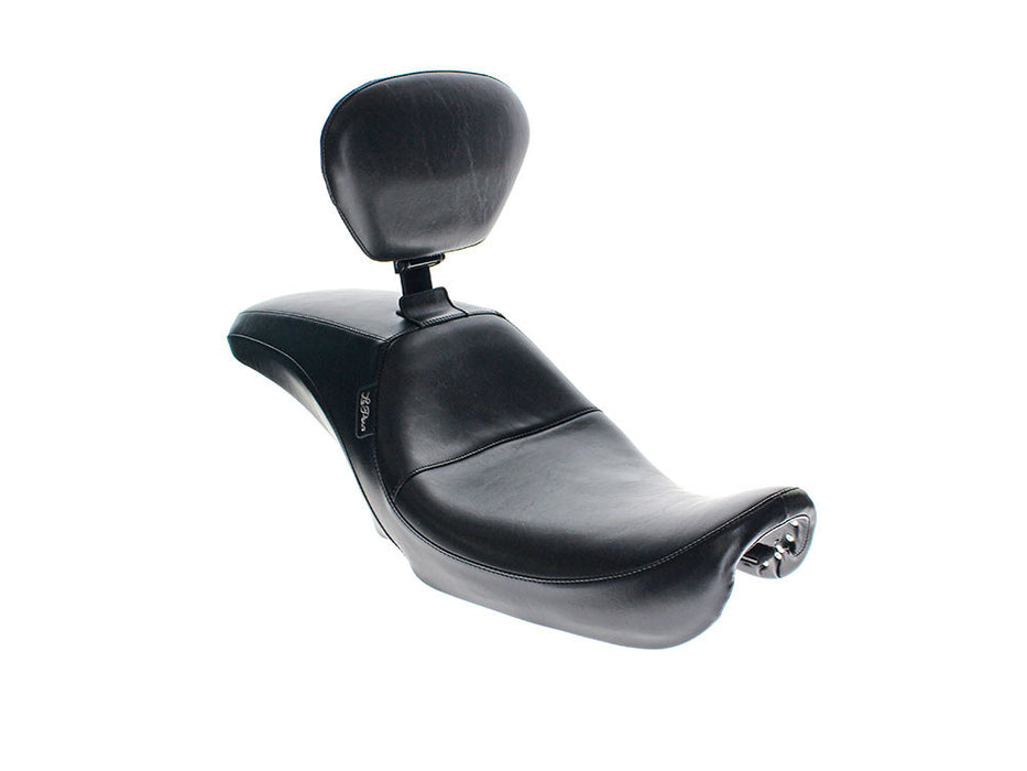 Outcast Dual Seat With Backrest. Fits Dyna 2006-2017