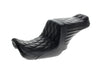 TailWhip Up Front Reduced Reach Dual Seat - Black Double Diamond Stitch. Fits Dyna 2006-2017.