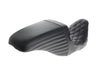 Kickflip Dual Seat Up Front Reduced Reach with Black Double Diamond Stitch. Fits Most Touring 2008-2024