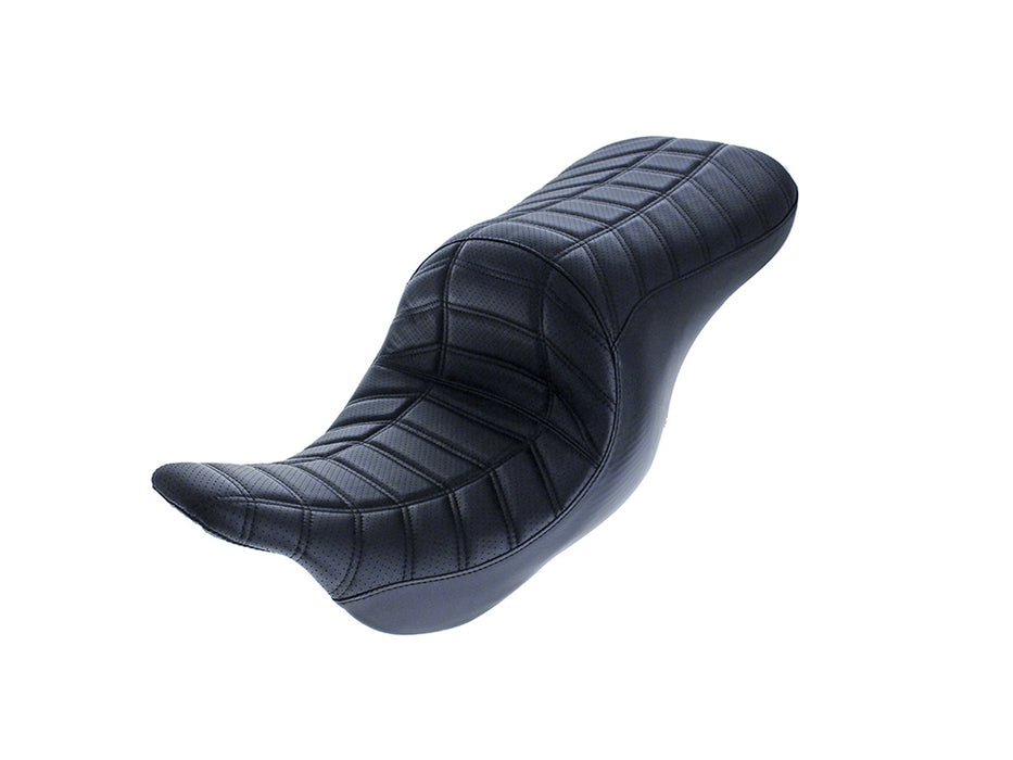 Maverick Indy Dual Seat Up Front Reduced Reach - Double Track Pleat. Fits Most Touring 2008-2024