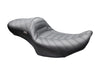 Maverick Indy Daddy Long Legs Dual Seat - Extended Reach Double Track Pleat. Fits CVO Touring 2023up, Street Glide & Road Glide 2024up, Touring 2025up.