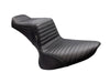 TailWhip Dual Seat - Pleated. Fits Softail 2000-2017 with 130 or 150 OEM Rear Tyre.