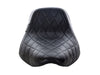 Bare Bones Solo Seat with Black Diamond Stitch. Fits Sport Glide & Low Rider 2018up & Low Rider S 2020up.