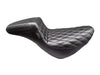 Kickflip Daddy Long Legs Dual Seat with Black Double Diamond Stitch - Extended Reach. Fits Sport Glide & Low Rider 2018up & Low Rider S 2020up.