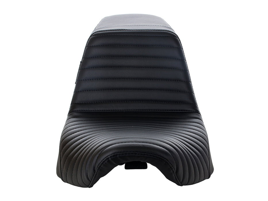KickFlip Dual Seat with Pleated Stitch. Fits Sport Glide & Low Rider 2018up & Low Rider S 2020up.