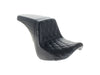 Kickflip Up Front Reduced Reach Dual Seat with Black Double Diamond Stitch. Fits Softail Slim & Street Bob 2018up & Standard 2020up.
