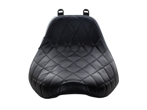 Bare Bones Solo Seat with Black Diamond Stitch. Fits Softail Deluxe 2018-2020 & Heritage Classic 2018up