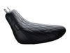 Bare Bones Solo Seat with Black Diamond Stitch. Fits Softail Deluxe 2018-2020 & Heritage Classic 2018up