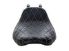 Bare Bones Solo Seat with White Diamond Stitch & Piping. Fits Softail Deluxe 2018-2020 & Heritage Classic 2018up