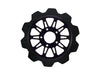 11.8in. Front Omega Crown Disc Rotor - Black Band & Black Carrier. Fits Dyna 2006-2017, Softail 2015up, Sportster 2014-2021 & Some Touring 2008up.