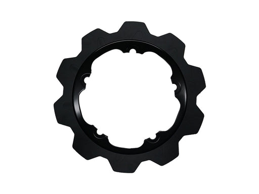 11.8in. Front Crown Disc Rotor - Black Band & Black Carrier. Fits V-Rod & Dyna 2006-2017 Models with OEM Cast Wheel.