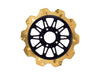 11.5in. Rear Omega Crown Disc Rotor - Gold Band & Black Carrier. Fits Big Twin 2000up & Sportster 2000-2010.