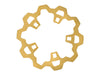 11.8in. Front Enforcer/Prodigy Disc Rotor - Gold. Fits Touring 2014-2023 with OEM Wheel.