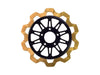 11.5in. Rear Omega Bow-Tie Disc Rotor - Gold Band & Black Carrier. Fits Big Twin 2000up & Sportster 2000-2010.